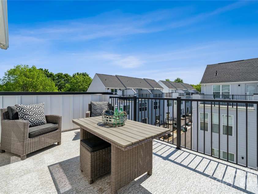 2009 Clarksdale Drive, Charlotte, NC 28206.  MLS# CAR4256471, YatesRealty ID 35167. Rooftop Terrace