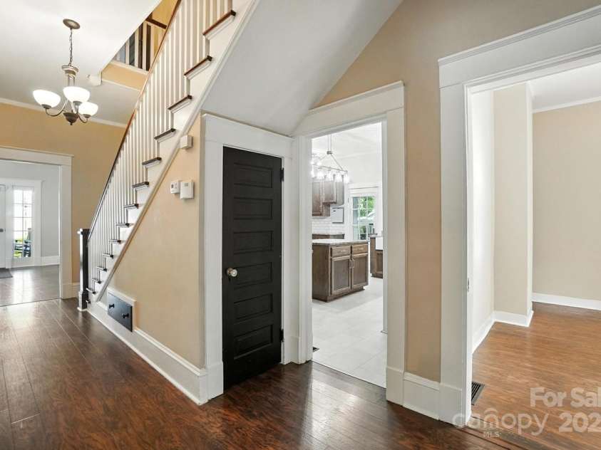 502 Elm Street, Marshville, NC 28103.  MLS# CAR4285320, YatesRealty ID 35172. Closet under the stairs
