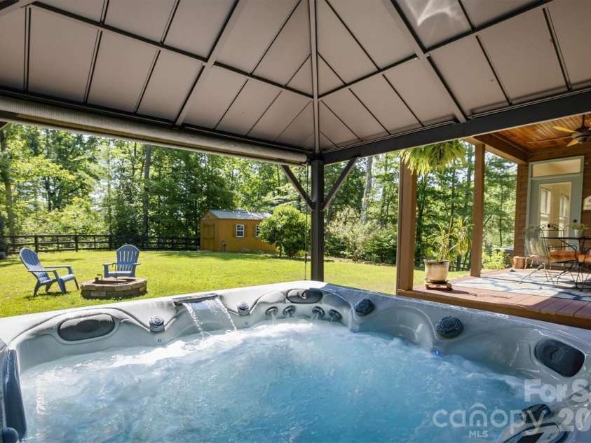 2064 Old Nc 18 None, Morganton, NC 28655.  MLS# CAR4397124, YatesRealty ID 35181. Hottub Under the Gazebo