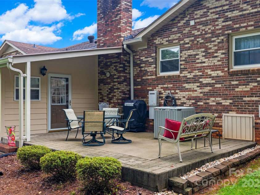 1945 Jim McCarter Road, Clover, SC 29710.  MLS# CAR4272277, YatesRealty ID 35184. Rear patio area