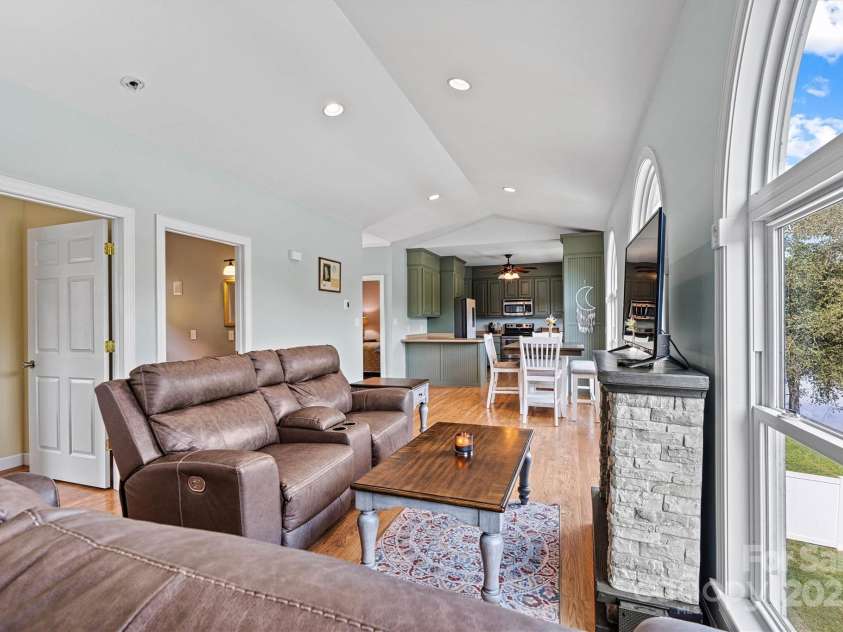 209 Catawba Avenue, Hickory, NC 28601.  MLS# CAR4294357, YatesRealty ID 35187. Focused Living/Dining/Kitchen View