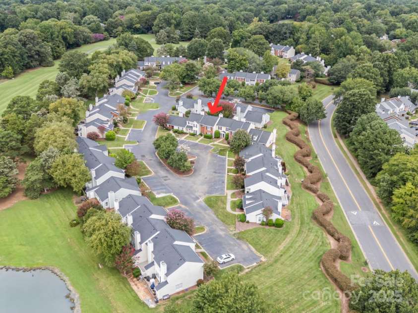 10929 Winterbourne Court, Charlotte, NC 28277.  MLS# CAR4296460, YatesRealty ID 35194. Aerial View of Kensington at Raintree