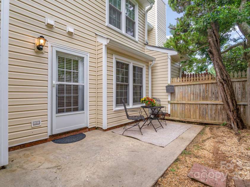 10929 Winterbourne Court, Charlotte, NC 28277.  MLS# CAR4296460, YatesRealty ID 35194. Rear Patio