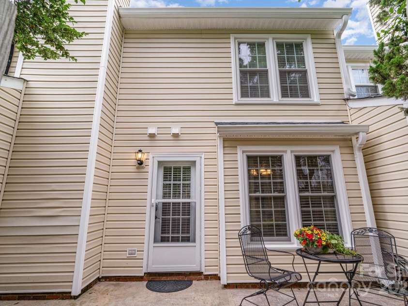 10929 Winterbourne Court, Charlotte, NC 28277.  MLS# CAR4296460, YatesRealty ID 35194. Rear Patio