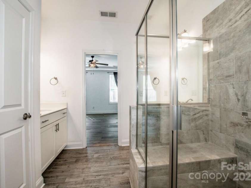 108 Certificate Street, Mooresville, NC 28117.  MLS# CAR4295632, YatesRealty ID 35195. Large Master Shower