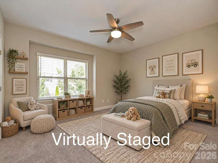 6320 Kennard Drive, Charlotte, NC 28216.  MLS# CAR4400358, YatesRealty ID 35206. Bedroom 3 Virtually Staged