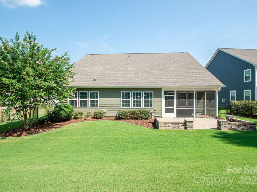 1045 Princeton Drive, Indian Land, SC 29707.  MLS# CAR4286861, YatesRealty ID 35232. Back of home