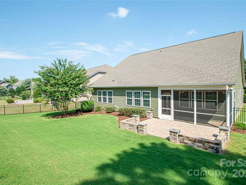 1045 Princeton Drive, Indian Land, SC 29707.  MLS# CAR4286861, YatesRealty ID 35232. Back yard