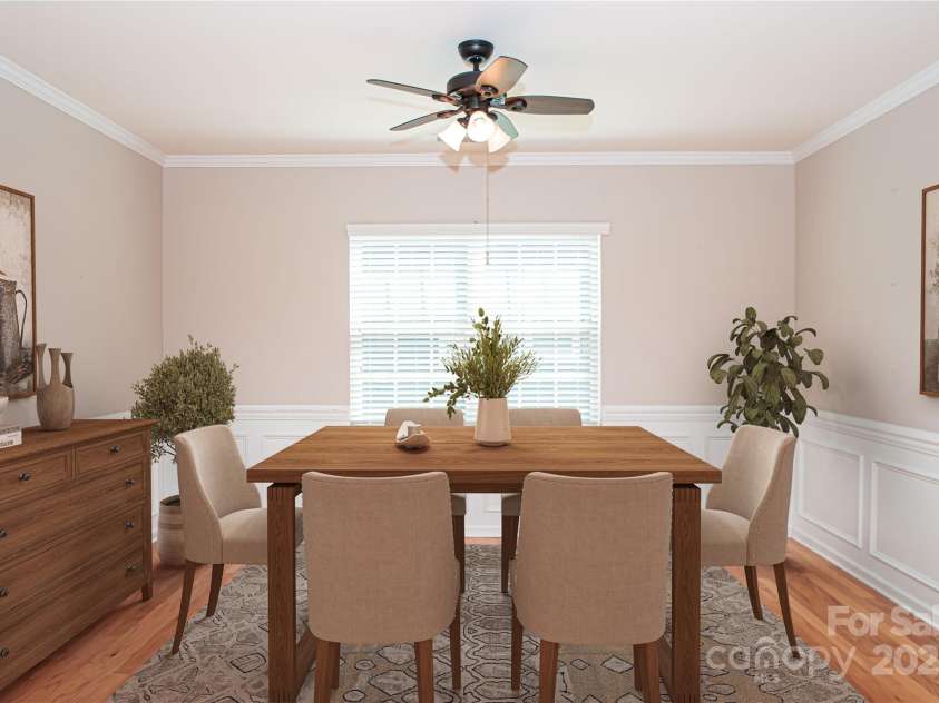 1045 Princeton Drive, Indian Land, SC 29707.  MLS# CAR4286861, YatesRealty ID 35232. Virtually staged formal dining room