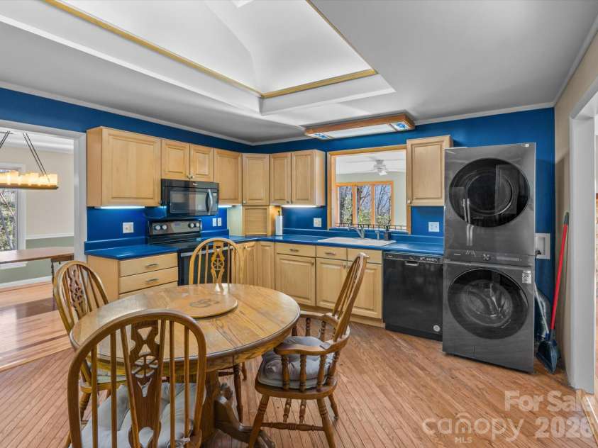 200 Canterbury Road, Cullowhee, NC 28723.  MLS# CAR4350143, YatesRealty ID 3524. Huge kitchen with ample counter space and storage 
