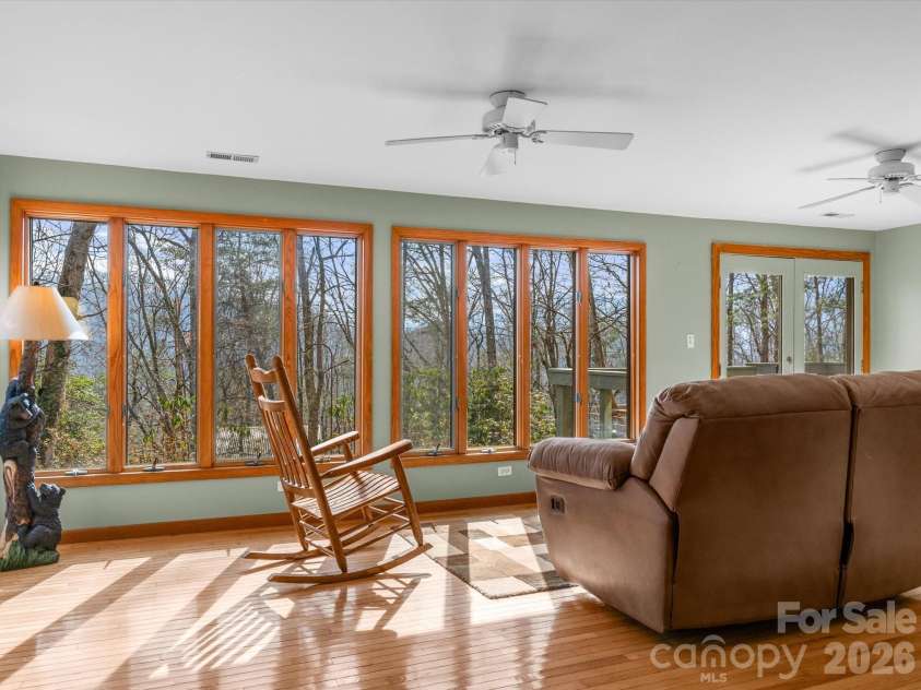 200 Canterbury Road, Cullowhee, NC 28723.  MLS# CAR4350143, YatesRealty ID 3524. More mountain views from the back windows 