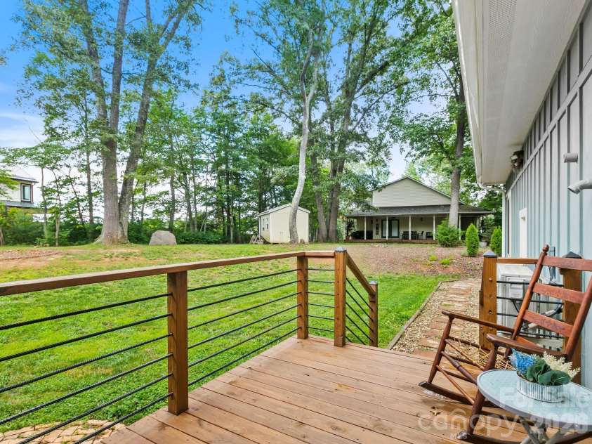116 Hiawatha Court, Asheville, NC 28806.  MLS# CAR4397854, YatesRealty ID 35245. Back deck