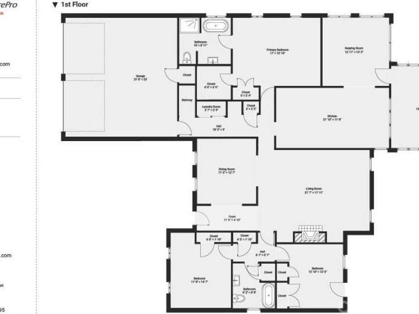 2131 Water Oak Lane, Gastonia, NC 28056.  MLS# CAR4296463, YatesRealty ID 35252. First Floor