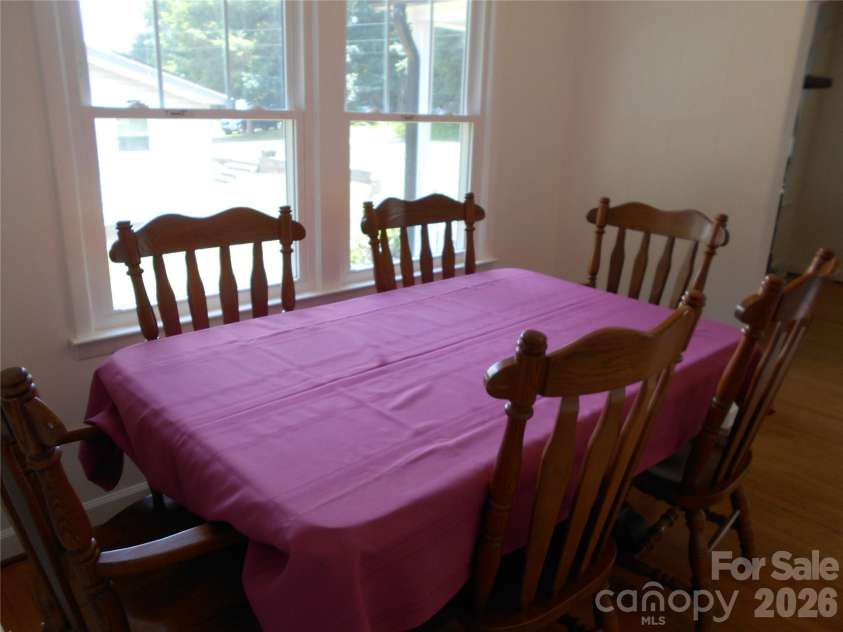 18 Herron Street, Black Mountain, NC 28711.  MLS# CAR4357548, YatesRealty ID 35259. Dining room view from kitchen