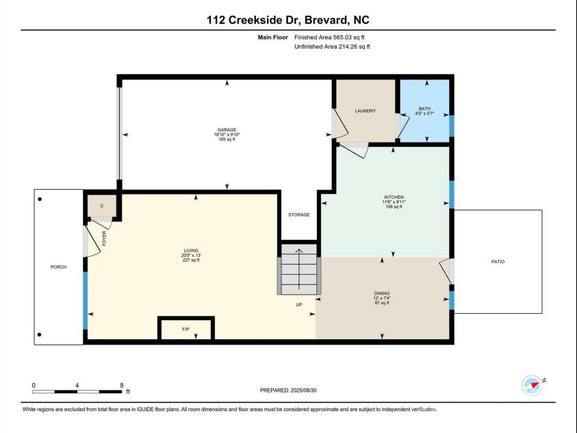 112 Creekside Drive, Brevard, NC 28712.  MLS# CAR4297449, YatesRealty ID 35264. Main Floor