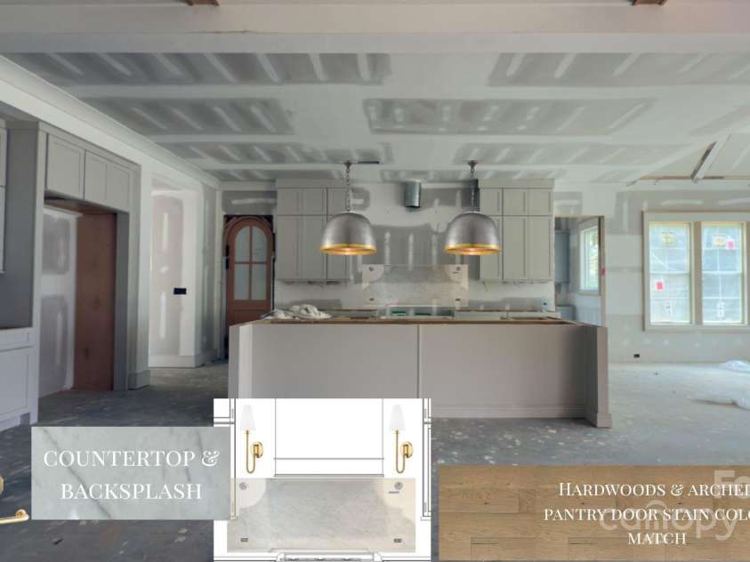 1420 Bevis Drive, Charlotte, NC 28209.  MLS# CAR4291291, YatesRealty ID 35269. Kitchen beginning to come to life*Provided for Visual representation Only