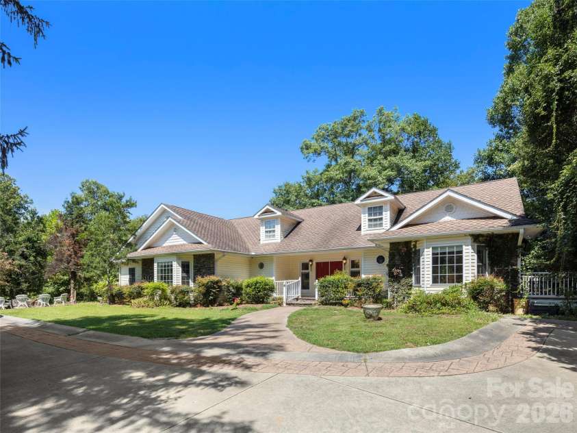 4901 Brevard Road, Horse Shoe, NC 28742.  MLS# CAR4355186, YatesRealty ID 3527. Front Elevation Main House