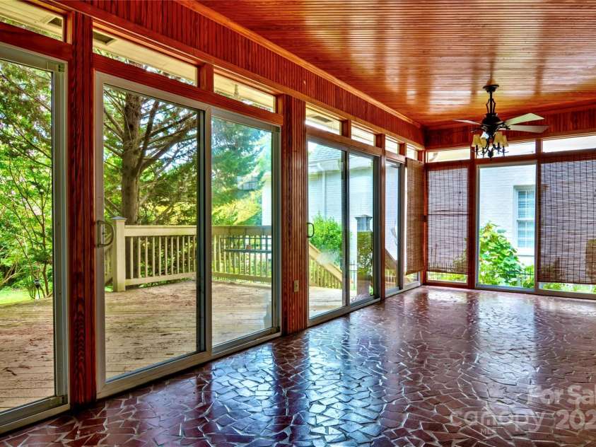 1960 Maryland Avenue, Charlotte, NC 28209.  MLS# CAR4282355, YatesRealty ID 35278. Sun Porch leads to deck1960 Maryland AveCharlotte NC