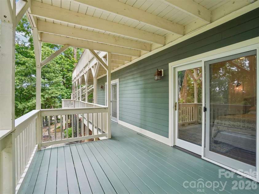 10 Chestnut Top Circle, Mills River, NC 28759.  MLS# CAR4392677, YatesRealty ID 35280. Lower Level Covered Porch
