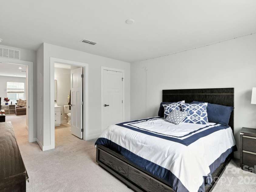 5112 Larewood Drive, Harrisburg, NC 28215.  MLS# CAR4297584, YatesRealty ID 35281. Upper Level Guest Bedroom #3 with shared Ensuite