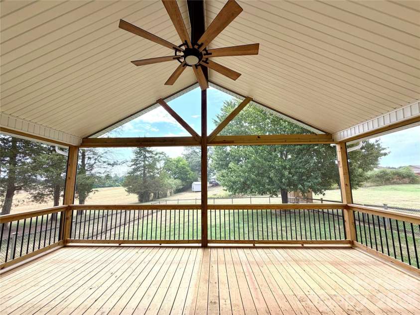1027 Tabor Road, Olin, NC 28660.  MLS# CAR4399762, YatesRealty ID 35295. Screen porch