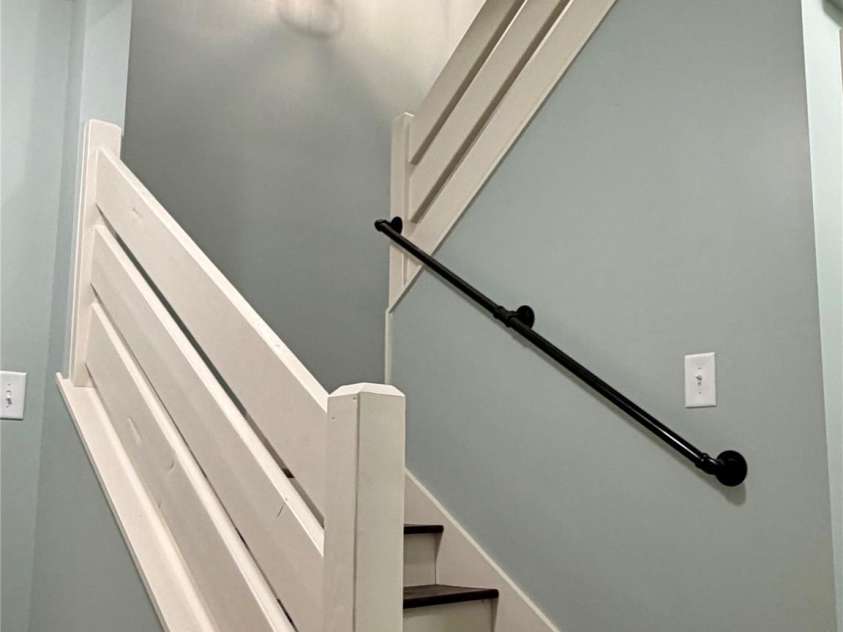 1027 Tabor Road, Olin, NC 28660.  MLS# CAR4399762, YatesRealty ID 35295. Stairway