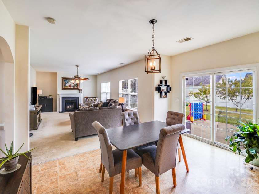 497 Dockside Lane, Concord, NC 28027.  MLS# CAR4288072, YatesRealty ID 35295. Dining Area