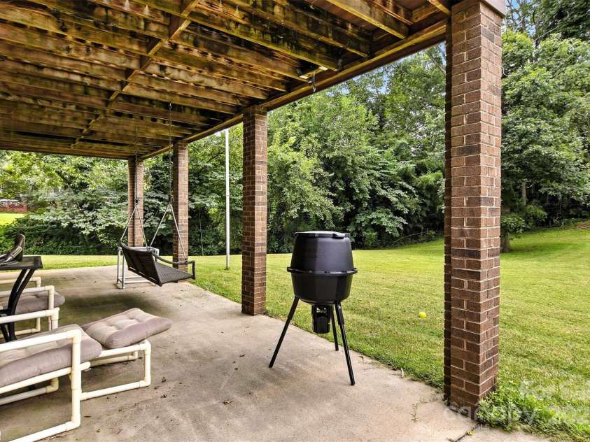 530 5th Street, Hickory, NC 28601.  MLS# CAR4289321, YatesRealty ID 353. Covered rear patio and workshop