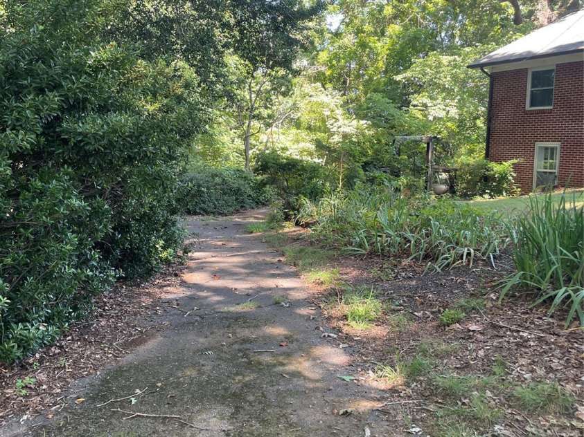 1099 Amherst Road, Morganton, NC 28655.  MLS# CAR4400099, YatesRealty ID 35301. Lower driveway leading to basement garage