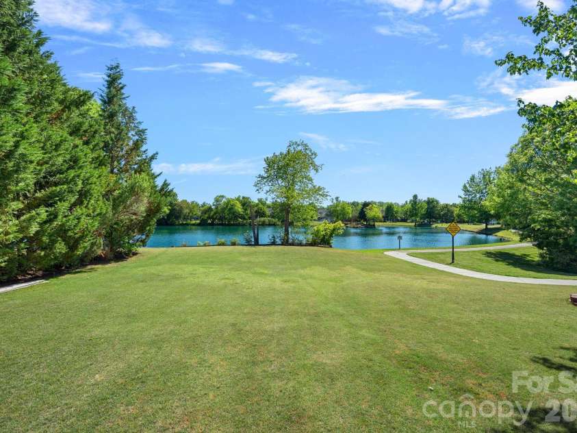 8220 Ruby Valley Road, Charlotte, NC 28277.  MLS# CAR4373964, YatesRealty ID 35304. Rear Yard View of Pond