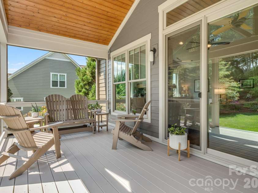 60 Barnrock Drive, Mills River, NC 28759.  MLS# CAR4399294, YatesRealty ID 35309. Expansive Screened-In Back Porch