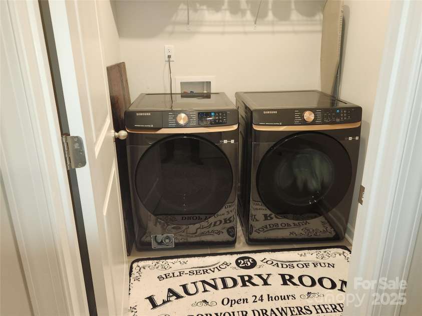 3873 County Down Avenue, Kannapolis, NC 28081.  MLS# CAR4319920, YatesRealty ID 3531. Laundry room upstairs near bedrooms