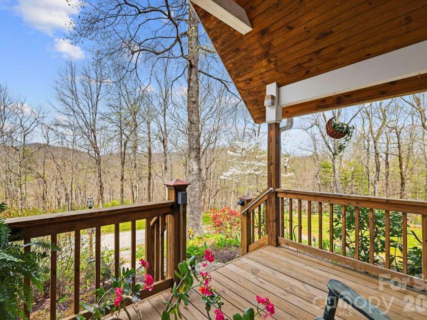 13705 Rosman Highway, Lake Toxaway, NC 28747.  MLS# CAR4335401, YatesRealty ID 35329. Front porch