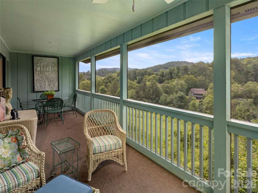 429 Crowfields Drive, Asheville, NC 28803.  MLS# CAR4342939, YatesRealty ID 3533. Enjoy the view from the covered back porch