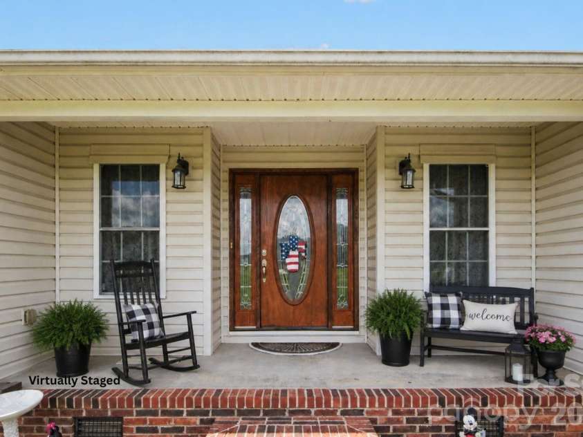 290 Deal Estate Drive, China Grove, NC 28023.  MLS# CAR4383555, YatesRealty ID 35331. Front Porch