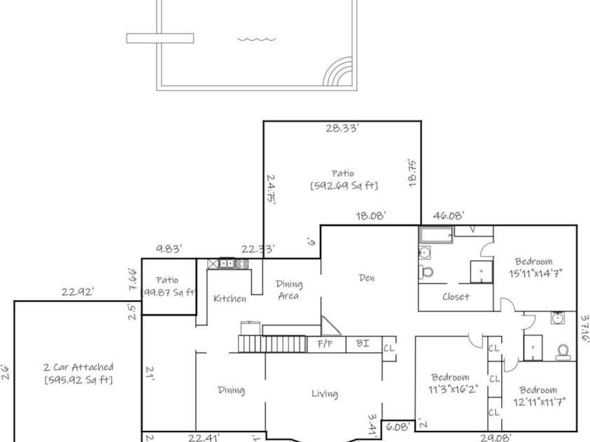 521 5th Street, Hickory, NC 28601.  MLS# CAR4399918, YatesRealty ID 35339. Floorplan!