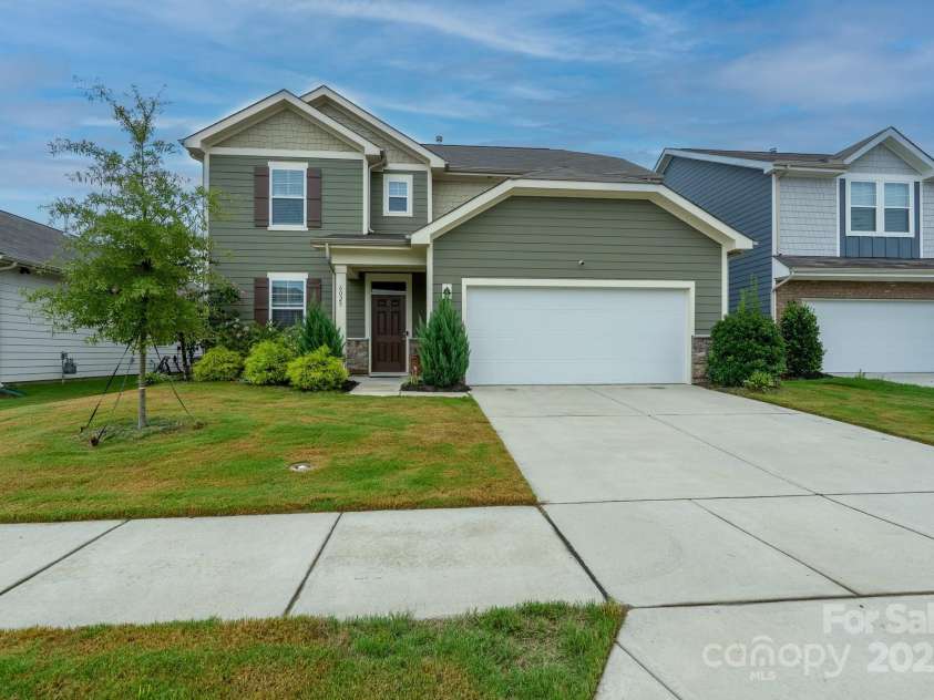 6023 Walkers Run Drive, Monroe, NC 28110.  MLS# CAR4292424, YatesRealty ID 35358. Front of Home