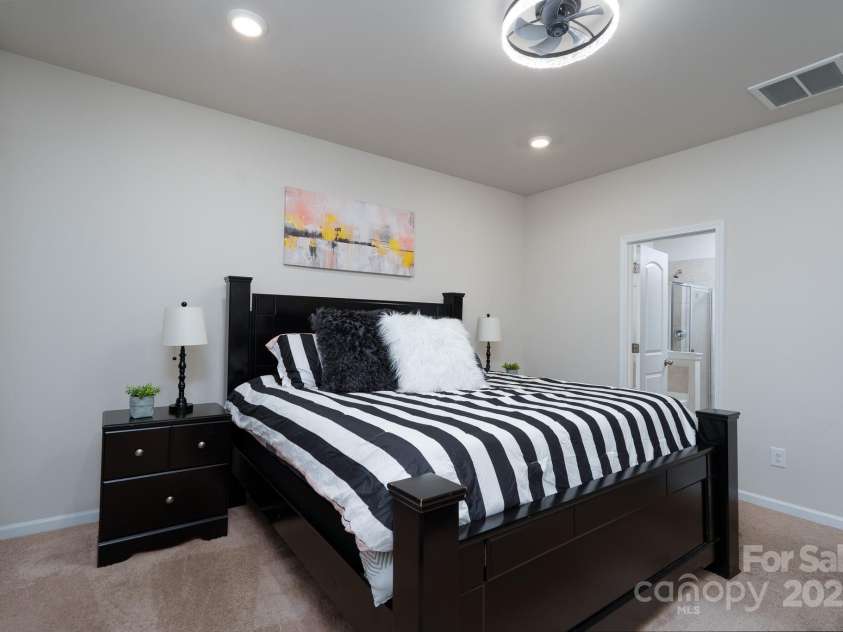 6023 Walkers Run Drive, Monroe, NC 28110.  MLS# CAR4292424, YatesRealty ID 35358. Primary Bedroom