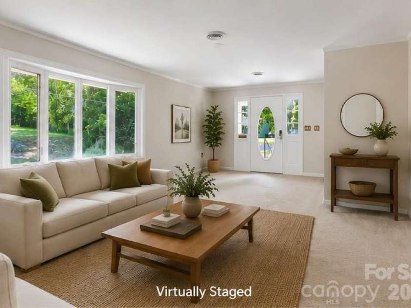 100 Kilpatrick Street, Brevard, NC 28712.  MLS# CAR4382761, YatesRealty ID 35369. Virtually Stage Living room
