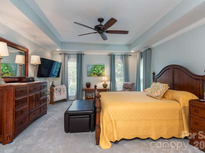 19223 Stableford Lane, Cornelius, NC 28031.  MLS# CAR4395781, YatesRealty ID 35371. Primary Bedroom