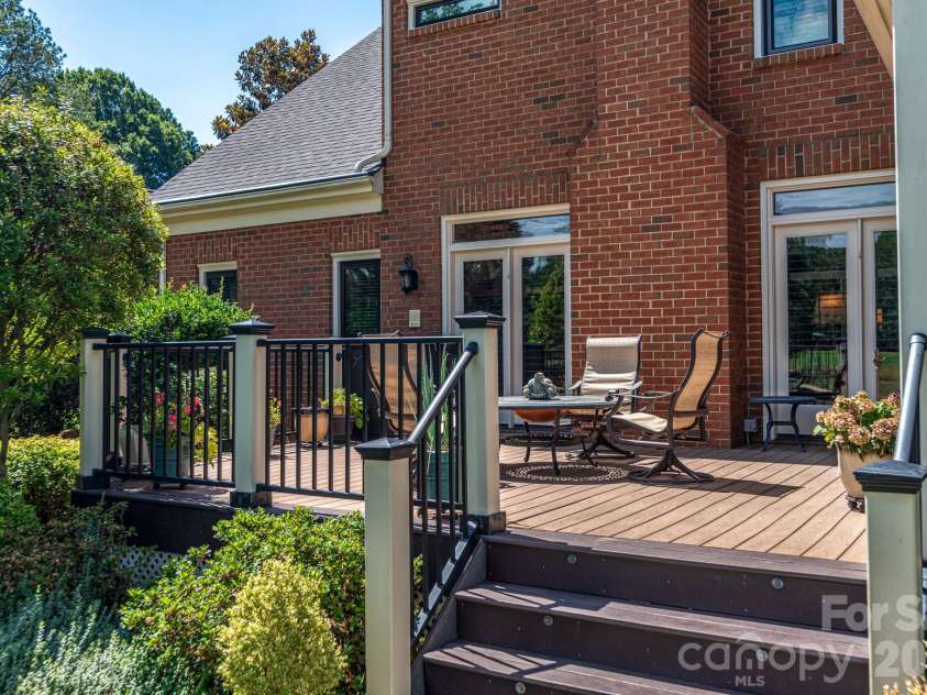 19223 Stableford Lane, Cornelius, NC 28031.  MLS# CAR4395781, YatesRealty ID 35371. Rear deck