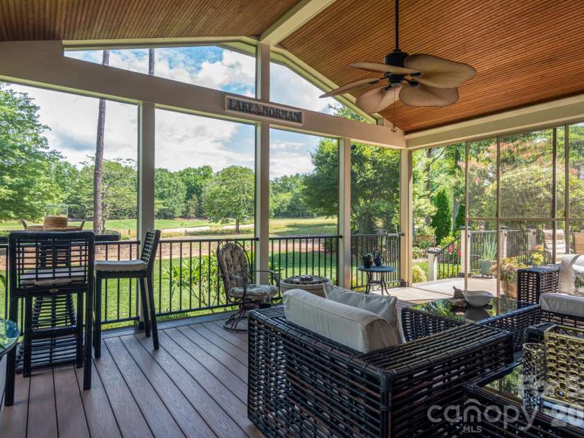 19223 Stableford Lane, Cornelius, NC 28031.  MLS# CAR4395781, YatesRealty ID 35371. Screened Porch and Deck