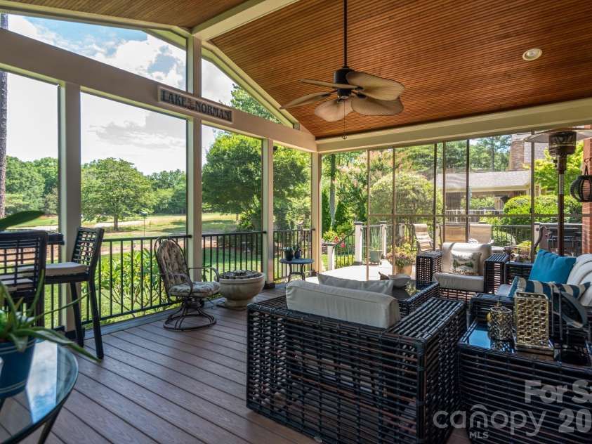 19223 Stableford Lane, Cornelius, NC 28031.  MLS# CAR4395781, YatesRealty ID 35371. Screened Porch and Deck