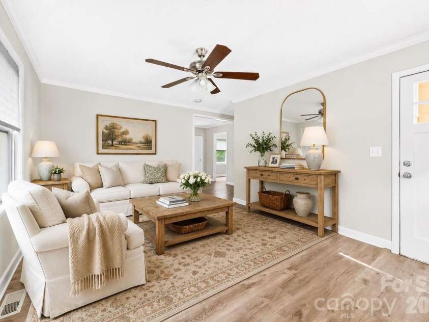 4525 Hemphill Road, Gastonia, NC 28056.  MLS# CAR4397707, YatesRealty ID 35394. Virtual staging living room