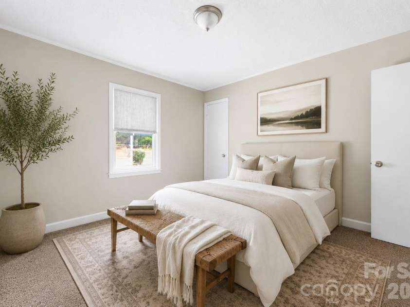 4525 Hemphill Road, Gastonia, NC 28056.  MLS# CAR4397707, YatesRealty ID 35394. Virtually stage primary bedroom