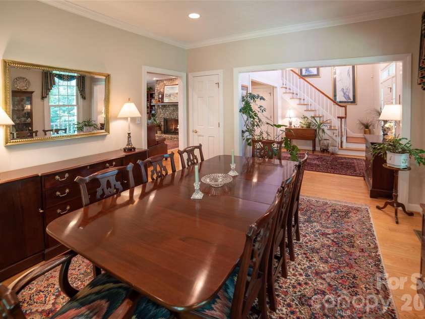 2086 Warrior Fork Trail, Morganton, NC 28655.  MLS# CAR4397825, YatesRealty ID 35399. The separate dining room has ample space for guests and features a linen/china closet