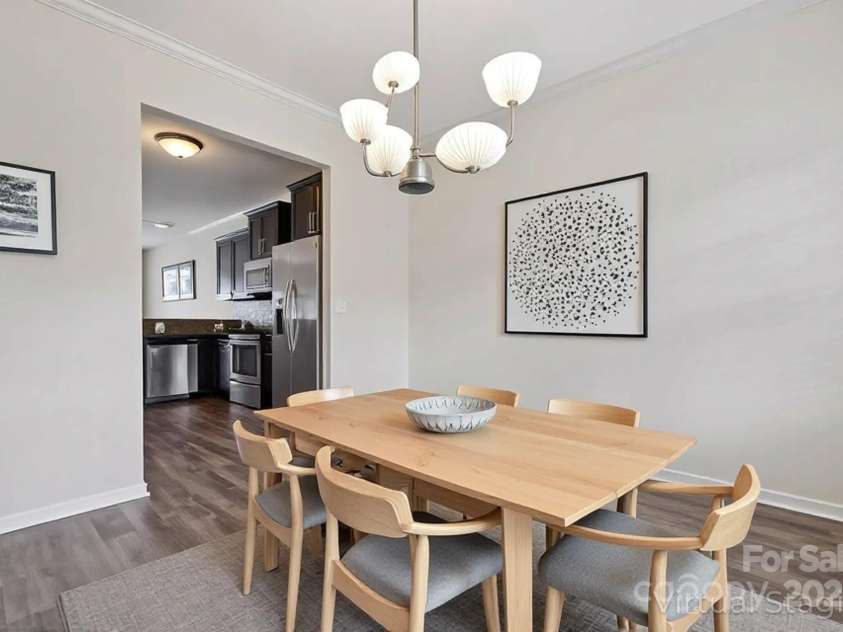 2822 Hopeton Court, Monroe, NC 28110.  MLS# CAR4285934, YatesRealty ID 35422. Virtually staged- dining room