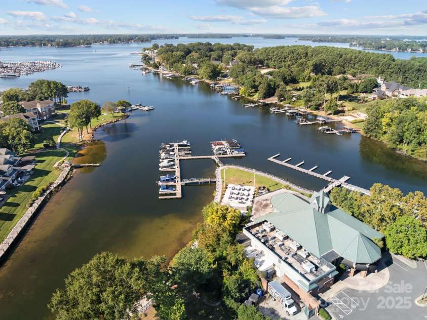 18405 Harborside Drive, Cornelius, NC 28031.  MLS# CAR4295512, YatesRealty ID 35429. Overview of boardwalk/docks