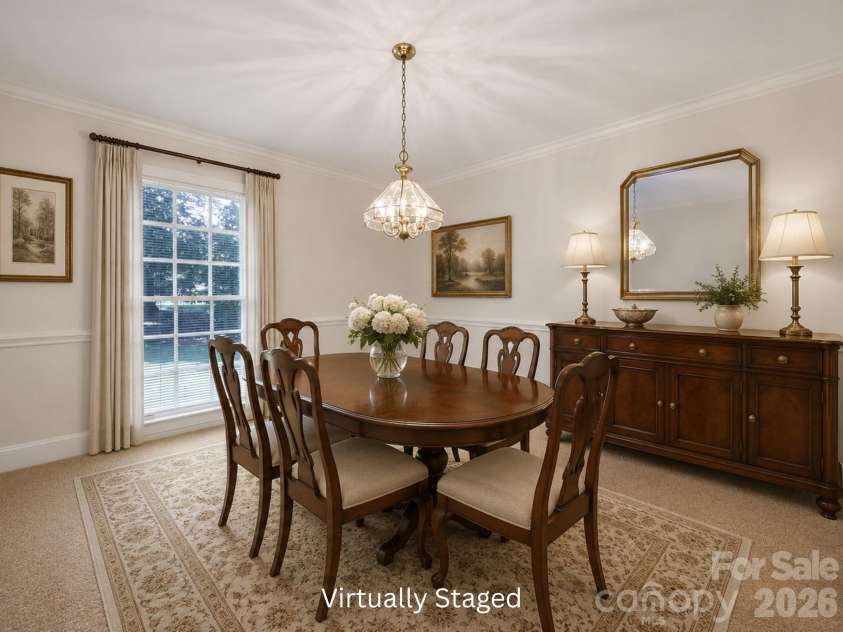 8927 Scarsdale Drive, Mint Hill, NC 28227.  MLS# CAR4365248, YatesRealty ID 35438. Dining Room