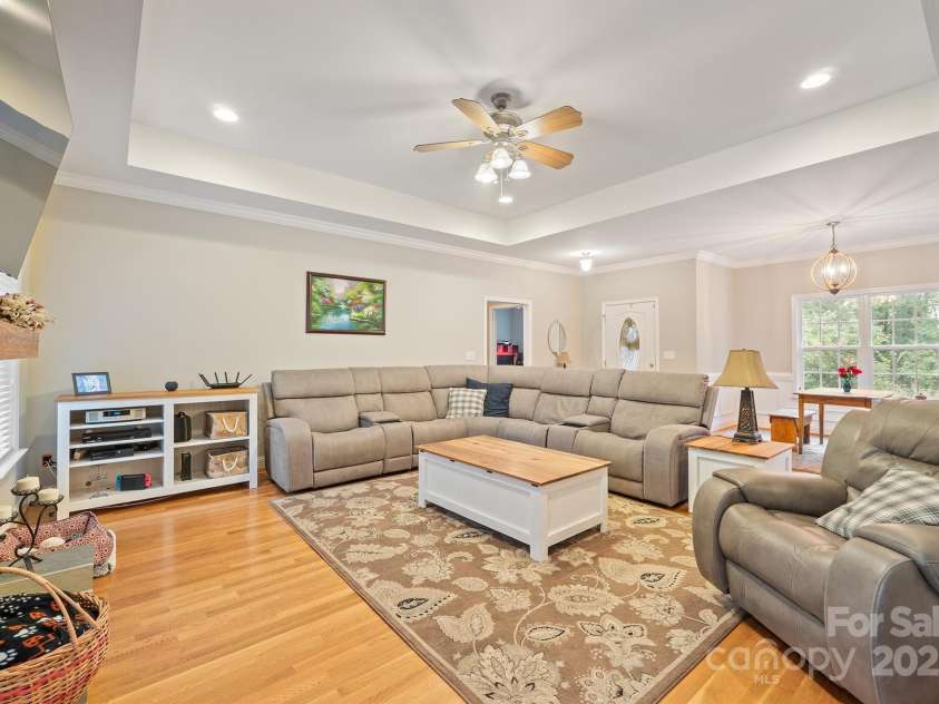 524 Lawyers Road, Indian Trail, NC 28079.  MLS# CAR4285960, YatesRealty ID 35442. Living Area with Tray Ceilings